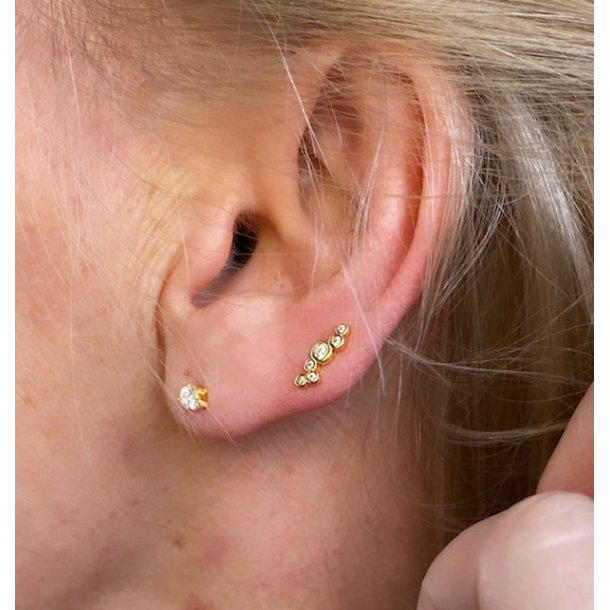 restikker Halley petite forgyldt slv