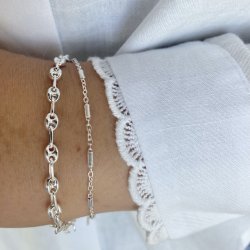 Armbnd TUBE sterling slv