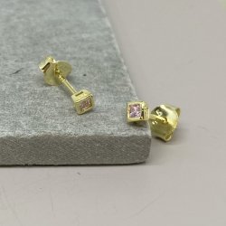 restikker ROSE square forgyldt slv