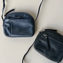 Crossbody lille Skind