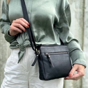 Vilde small crossbody - skind