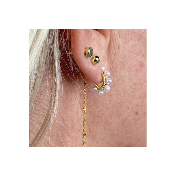 Pearl hoop Patricia forgyldt