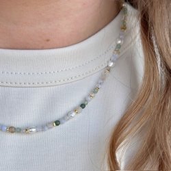 Halskde FRESA Forgyldt slv