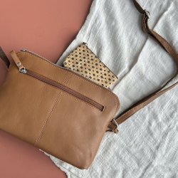 Lille kork mnt pung med nglering