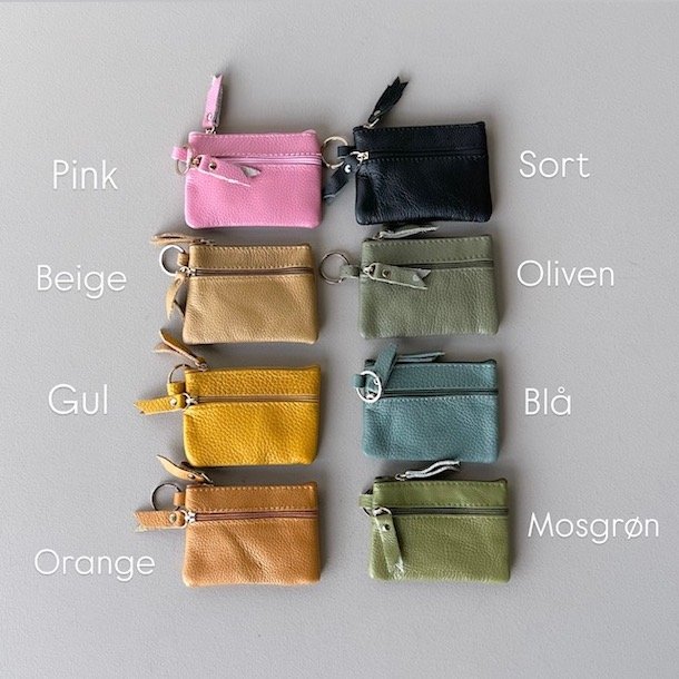 Lille pung med nglering skind