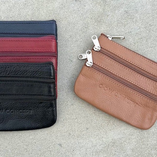 Cow pung med 4 rum skind