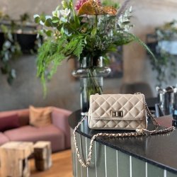 Crossbody ladylike PASTEL skind