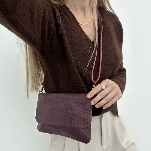 Messenger taske skind