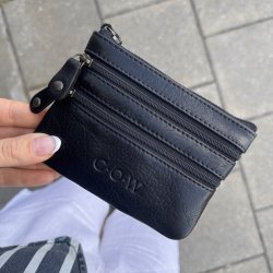 Skind pung COW - med 4 rum