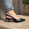 Slingback pump Freja sort Str. 36-41