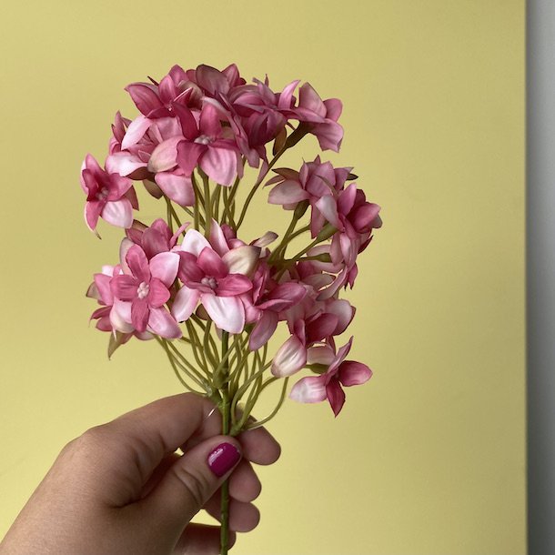 Blomst p stilk 35 cm pink