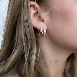 Hoops CHUNKY LINE Sterling Slv