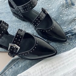 Loafer CLOSE TO YOU Sort skind str 37-41