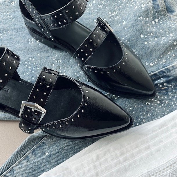 Loafer CLOSE TO YOU Sort skind str 37-41