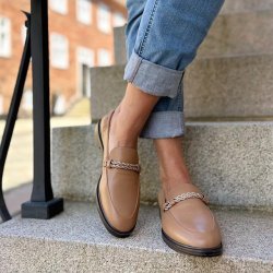 Loafers LOVE AND WALK CAPPUCCINO skind