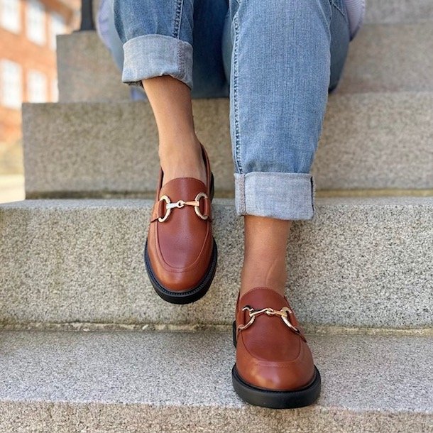 Loafers AWAKE COGNAC skind str. 37-41