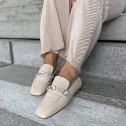OH LORD Loafer Beige skind str. 36-41