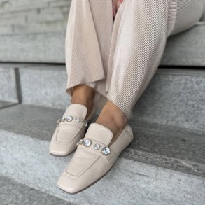 OH LORD Loafer Beige skind str. 36-41
