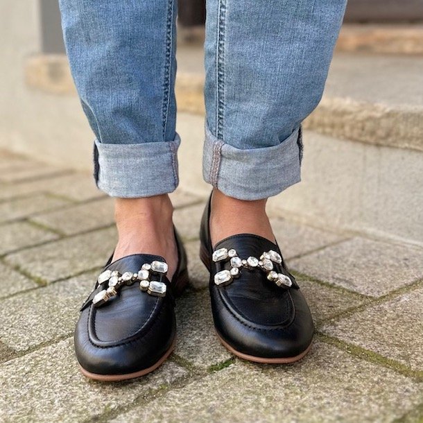 Loafer sparkling skind str 36-41