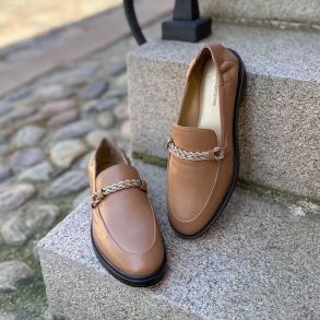 Loafers LOVE AND WALK CAPPUCCINO skind