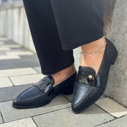 Loafer NEW MOMENTS - sort skind str 36-41