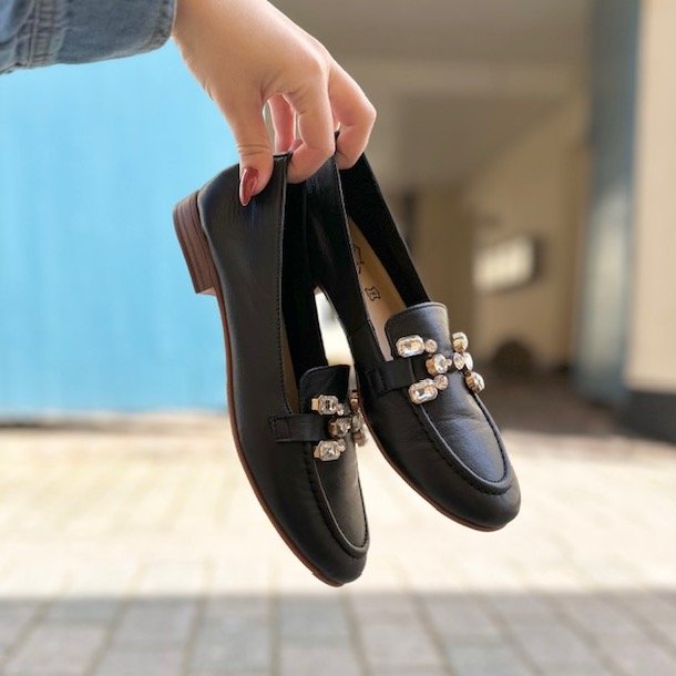 Loafer sparkling skind str 36-41