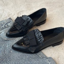 PEACEFULL Loafer Sort skind str. 37-41