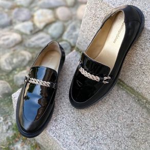 Loafers LOVE AND WALK black PATENT str. 36-41