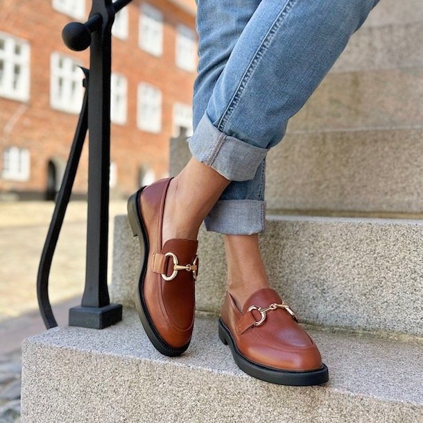 Loafers AWAKE COGNAC skind str. 37-41