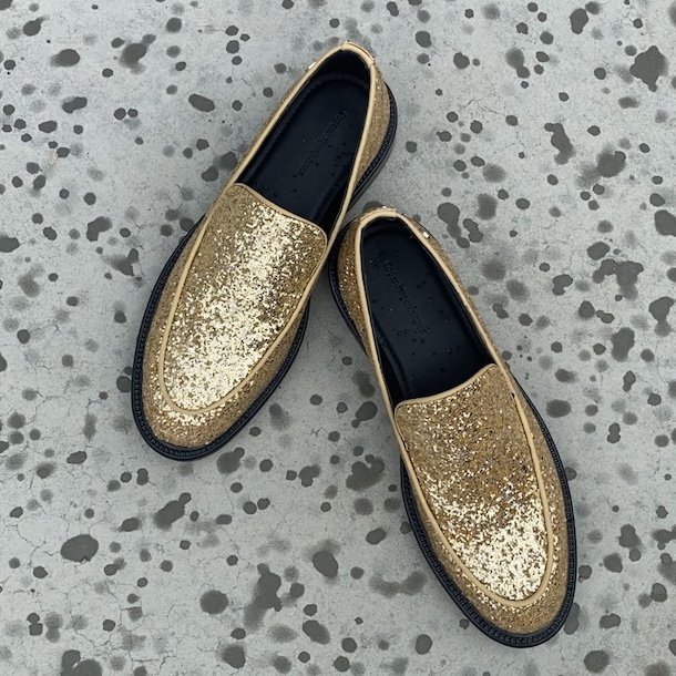 Loafers CPHS LOAFER glitter GULD str. 36-41