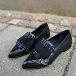 PEACEFULL Loafer Sort skind str. 37-41