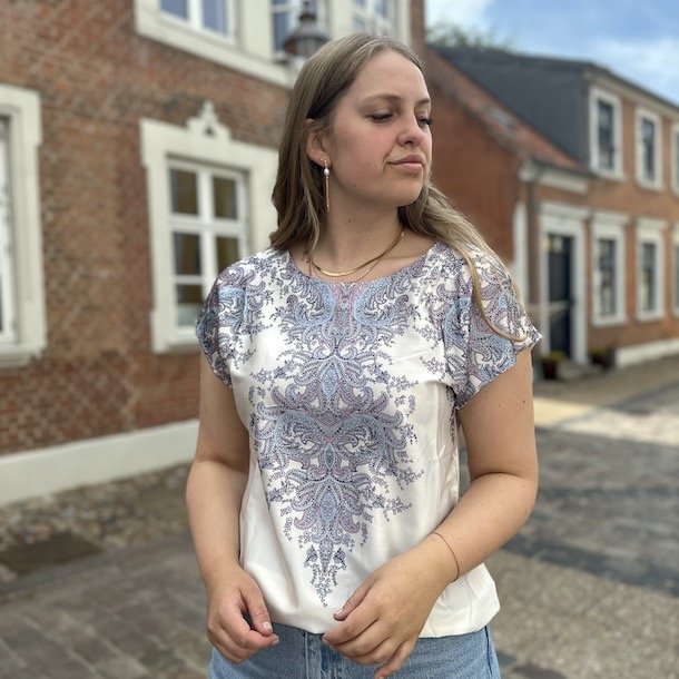 Bluse satin str. S- XXL