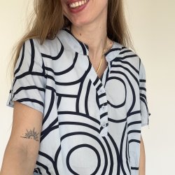 Sommerbluse Elisa viskose str. M-3XL