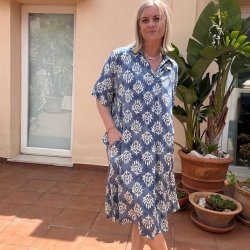 Kjole ZENNA SUN viskose str. S-XL