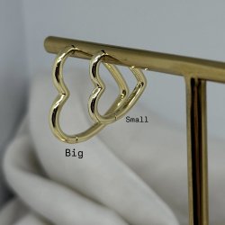 reringe LOVE ME SHINY BIG - Forgyldt