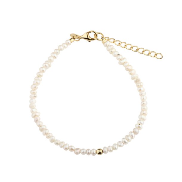 Armb�nd Love Pearls - Forgyldt S�lv