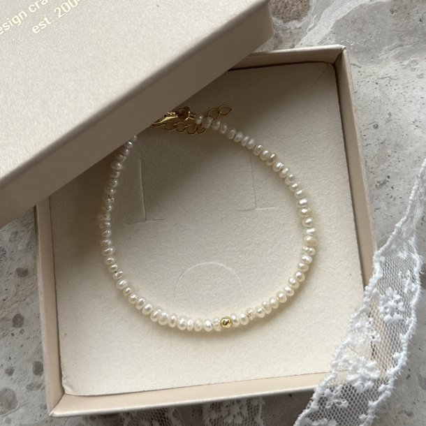 Armb�nd Love Pearls - Forgyldt S�lv