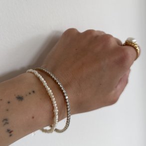 Armb�nd Love Pearls - S�lv
