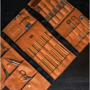 Lucy strikke etui skind 