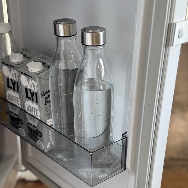 Glas flaske med skruelg - 1 liter / til kleskab