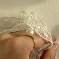 Fingerring LUNA SIZE 52-62 - Forgyldt S�lv