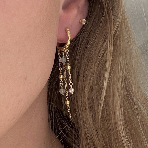 Hoop LUNELLA SKY�- Forgyldt S�lv