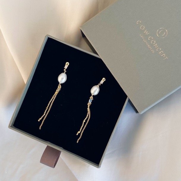 Lux pearl rering COW forgyldt slv