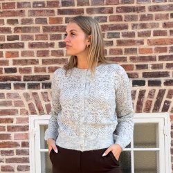 Strik cardigan med knapper str. S-L