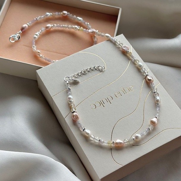 Halskde FRESA ROSE Sterling slv