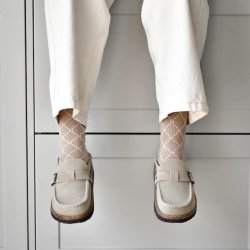 Slipper med spnde ruskind str. 36-41