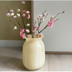 Vase candy stripe glas