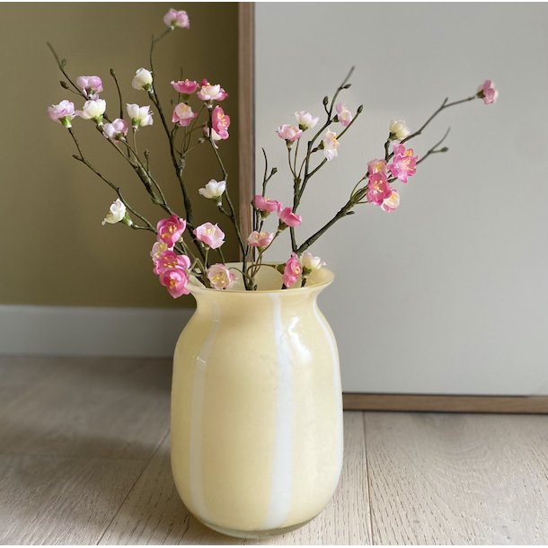 Vase candy stripe glas