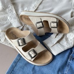 Fly Flot anatomic sandal dame sand skind str 36-41