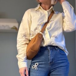 Skjorte DENISE med broderi str. S-XL